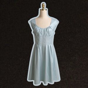 NWT Calvin Klein Light Cinderella Blue Pleated Bodice A-Line Dress Size 12